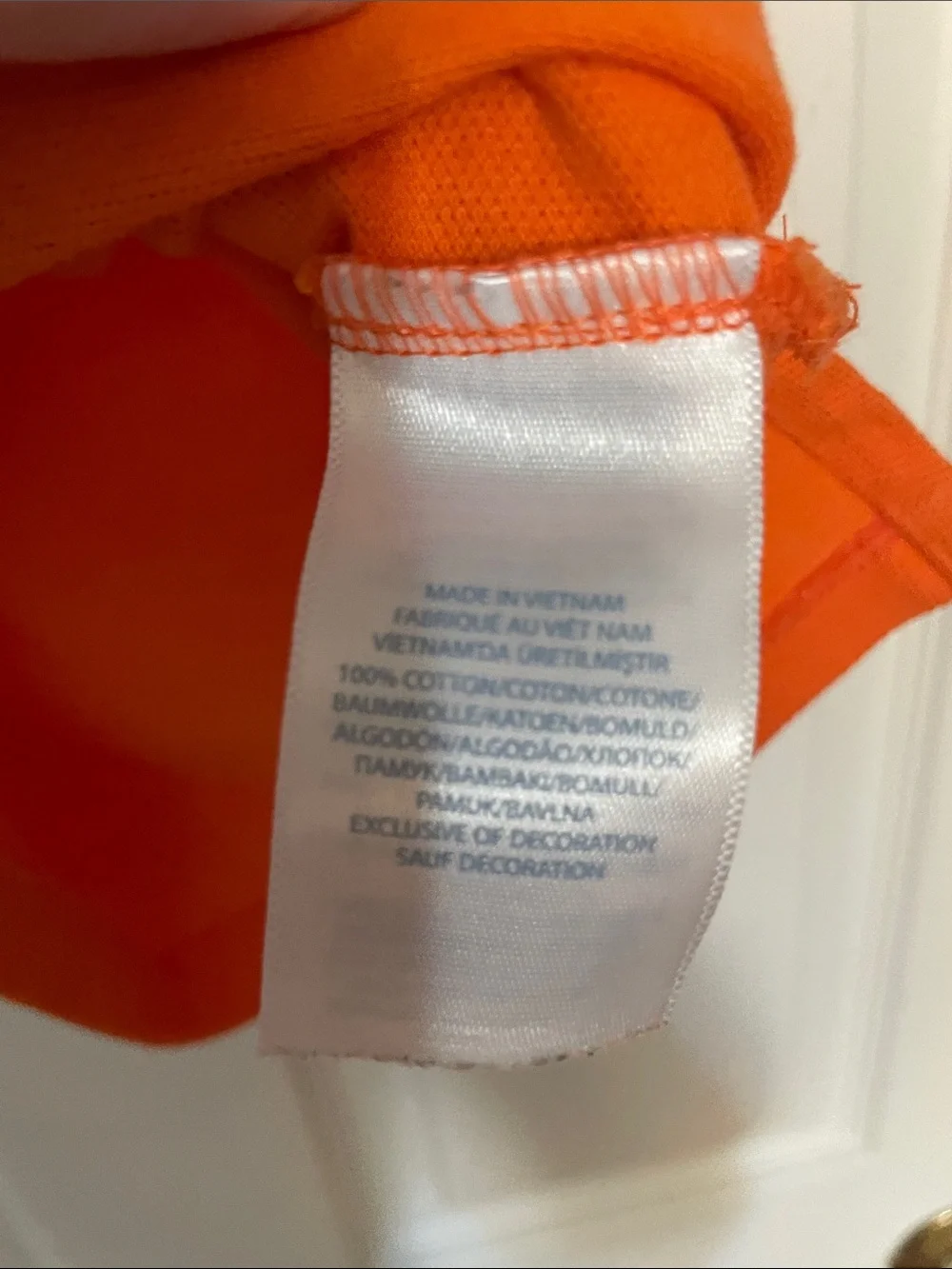 Vintage Ralph Lauren Kids Orange Polo Shirt 12 months